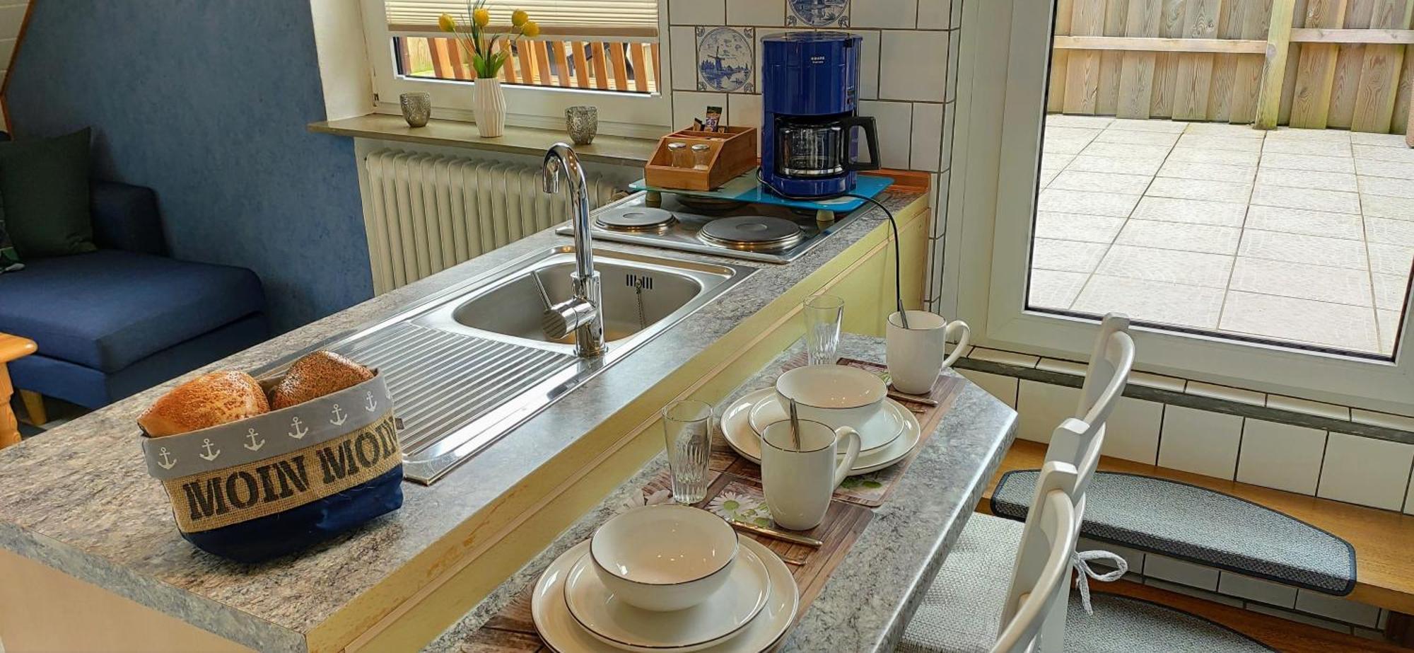 Nordsee Ferienwohnung Nord Dornumersiel Bagian luar foto